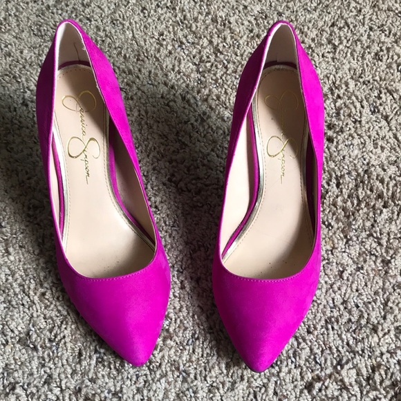 Jessica Simpson Magenta Heels 